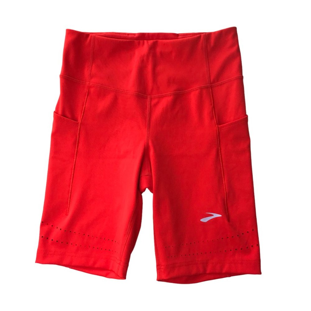BROOKS Spandex Running Shorts Red.  Size Women's Medium.  Bicycle Cycling Cycle